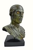 Charioteer of Delphi sculpture marble based real size Great bronze statue bust