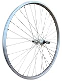 Baldy's Screw On Freewheel 26" Silver Alloy Rear Mountain Bike Sealed Bearing Wheel