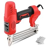 Electric Nail Gun, 28mm Heavy Duty Nailer for Upholstery, DIY Project, Included Nails 300pcs, Nailer Gun for Woodworking, Decorating, Home Improvement