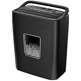 Bonsaii 8-Sheet Cross-Cut Paper Shredder for Home Office, P-4 Security, Shreds Credit Cards, Staples, Paper Clips, Overheat Protection, Easy Jam Clearance, 16L Bin (C261-C NEW)