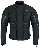 RIDEX Mens CJ1 Motorbike Motorcycle Windproof/Waterproof Jacket With Armours (X-Large)