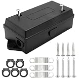 Ollanoos Trailer Junction Box, Waterproof Electrical Junction Box, Wire Connection Solutions for Trailers Boats and Dining Cars