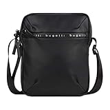 Bugatti Blanc Small Shoulder Bag for Men, Messenger Bag Mens - Black