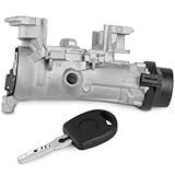 1K0905851B Ignition Starter Switch with Key, Ignition Steering Lock Cylinder Replacement for VW Jetta Golf Touran EOS Caddy MK5 MK6 Audi A3 TT R8 8P TT Replaces 1K0905865 1K0905841