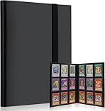 Lictin 9-Pocket Trading Card Album, 396 Pockets Card Folder Card Binder Holder Album with for Loading Slot Trading Card Album Folder - Board, Collectible and Trading Card Games (Black)