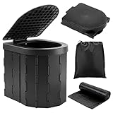 KINSPORY Portable Loo - Collapsible Toilet for Camping, Fishing, and Van Life