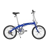 Dahon MU D8 Folding Bike Custom V-Brakes, V Clamp Technology Frame and Adjustable Handlepost (Cobalt Gloss)