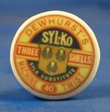 Porcelain China Collectable Button Dewhurst Sylko Thread