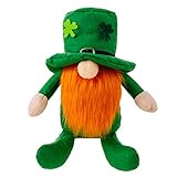Irish Leprechaun Ornaments,St Patricks Day Gnomes Green Leprechaun Swedish Dwarf Ornament for St Patrick's Day Decor Men