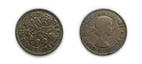 Coins for collectors - Circulated British 1953 Sixpence / Six pence 6p Coin / Great Britain