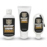 BEAR GRIP - LIQUID CHALK (CHOOSE between the three Sizes 50 ml, 100 ml or 250 ml) | Sports Chalk | Sweat Free Hands | Crossfit | Weightlifting | Powerlifting | Rock Climbing | Bodybuilding