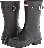 Hunter Unisex Short Rain Boot, Black, 9 UK