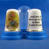 Birchcroft Porcelain China Collectable Thimble Jack and Jill Nursery Rhyme
