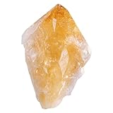 mookaitedecor 101-200g Natural Citrine Crystal Point Irregular Rough Cut Rare Crystals and Gemstones Gift Stone Room Decor Feng Shui Ornament, Yellow Quartz Citrine Stone Rocks and Minerals