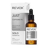REVOX B77 - Just Caffeine 5%, 30 ml, Eye Contour Serum, Eliminates Dark Circles and Bags, Tightening Effect, Reduces Signs of Fatigue, Revitalizes the Look, Brighter, Smoother and More Even Skin