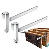Bee Hive Perch, 2 Beehive Frame Holder, Stainless Steel Beehive Frame Support Beekeeping Frames Hanger, Beehive Frame Rack for 5 Beehive Frame, Beekeeping Tools Beekeeping Equipment for Beekeeper