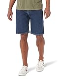 Wrangler Authentics Men's Comfort Flex Waistband Short Denim, Dark Stonewash, 36