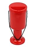 Hand Held Plastic Collection Box. - Coin Collection Box- donation box. Red