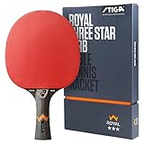 STIGA Royal WRB 3-Star Table Tennis Bat - ITTF Approved, Offensive Bat with WRB System, 5-Ply Blade, 2.0 mm Sponge, Enhanced Speed, Control, and Spin for Skill Development and Game Improvement