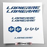 Sticker Kit Compatible with MTB Mountain Bike Frame and Helmet | Decals Sticker Decal Bike Logos | Stickersland® - Lapier (Glossy Blue)