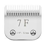 Detachable Steel Pet Clipper Blade A5, 7F 3.2mm, Compatible with Andis UltraEdge AGC AGRC SMC, Oster A5, Wahl KM Clippers, Steel Dog Grooming Detachable Blade for Pet Hair Trimmer