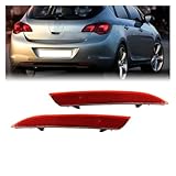 Rear Tail Lamp 1 Pair Rear Bumper Reflector For VAUXHALL For ASTRA J 2009-2015 ABS Back Left & Right Signals (No Bulb) 13262017 light cover