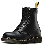 Dr. Martens Women's Vegan 1460 Classic Boots, Black Black Felix Rub Off 001, 8 UK