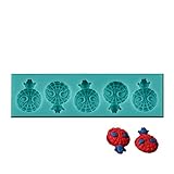 Beiersi Cartoon Spider Man Silicone Mold Fondant Cake Icing Sugarcraft Decorating Mould Tools (Style 7)
