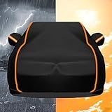 Car Cover Waterproof for ?oyota ?R2(1990-1994) Oxford Cloth Full Car Cover Outdoor Windproof Sun Rain Snow Protection with Side Door Zipper,Storage Bag
