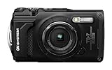 OM SYSTEM Tough TG-7 Black Digital Camera, 12MP, Waterproof, Shockproof, Underwater and Macro Shooting Modes, high speed image sensor, 4K Video, 4x-wide-angle zoom (successor Olympus TG-6)