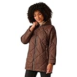 Regatta Womens Emila Padded Jacket - Dark Brown/Warm Taupe - 14