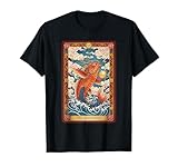 Japanese Koi Carp Into Dragon Retro Mythical Men's Graphic T-Shirt