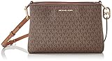 Michael Kors Trisha Medium Logo Crossbody Bag Triple BROWN