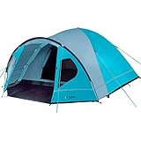 Portal 2-4 Man Tent with Porch, Camping Tent for 3 to 4 Persons with Sewn-in Groundsheet, 4000mm Waterproof, Dome Tent for Festival Outdoor Garden Picnic Hiking