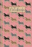 Husky Notebook: Cute Husky Lined Journal, The Perfect Novelty Husky Gift for Anyone who Loves Siberian Huskies or Alaskan Malamute- Pink