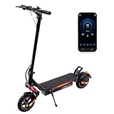 iScooter W8 Electric Scooter, 45KM Range 9.3" Off-Road Tires Electric Scooter for Adults with Turn Signal,54.6V 14Ah Battery,500W Motor,3 Brake System,4 Speed Modes Fast E Scooter