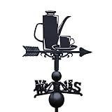Black Country Metal Works Weathervane Meakin Coffee Pot and Cup Cast Iron - Large