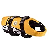 EZYDOG Doggy Flotation Device Life Jacket | Boating, Dog Friendly, Paddle Board, Superior Buoyancy, Rescue Handle, High Visibility, Lifejacket (Small, Yellow)