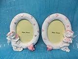 Osiris Trading UK Pair of Guardian Angel Figurine Cherub Photo Frame Statue Ornament Sculpture