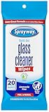 Sprayway SW199R Ammonia-Free Glass Cleaner Wipes, Fresh Scent, 20 Count
