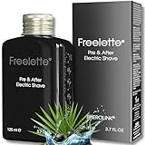 Pre Electric Shave After Shave Lotion Cream - Best For Close Shave Balm - Smooth and Irritation-free Shave. Freelette (Original)