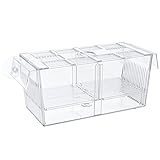 Uniclife Aquarium Fish Breeding Box Acrylic Hatchery Incubator Tank with Suction Cups Large Isolation Box for Baby Fish Shrimp Betta Guppy and Platy