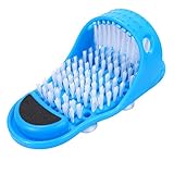 Evermarket 1 Pc Magic Feet Cleaner, Simple Foot Scrubber Feet Shower Spa Easy Feet Cleaning Brush Exfoliating Foot Massager Slipper for Unisex Adults