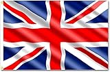 SHATCHI Large 5x3FT Union Jack Flag Britain National Flag New King Charles III Coronation Celebration Garden British Street Party Pub Outdoor Decorations, Red/Blue/White