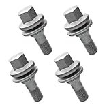 lcyen 4Pcs Wheel Bolts Nuts Studs for Citroen C2 C3 C4 C5 Peugeot 206 207 308 407 9817024580 540567 Thread M12 x 1.25