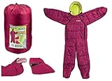 Summit Junior Onesie Sleeping Bag Featherlight - Berry - One Size