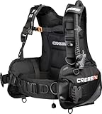 CRESSI Solid Plus BCD M - Buoyancy Compensator Device Diving Jacket (BCD), Classic Construction, Black, M, Unisex