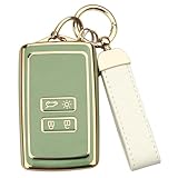 Car Key Cover for Renault 4 Buttons Car Key Fob Fob for Renault TPU Key Protection Shell Cover Shell Compatible with Renault Clio Megane Koleos Kadjar Talisman Duster Dacia Captur Espace