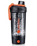 VOLTRX Shaker Bottle, Gallium USB C Rechargeable Electric Mixer, Shaker Cups for Protein Shakes and Meal Replacement Shakes, BPA Free, Made with Tritan, 24oz