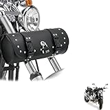 Leather Motorcycle Tool Bag Compatible with Suzuki GSF 1250 Bandit Streetfighter 2007,Sun Protection, Durable, with Password Lock Storage Bag,Accessories(Black)